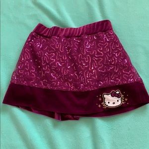 Hello Kitty Velvet and Sequence Skirt